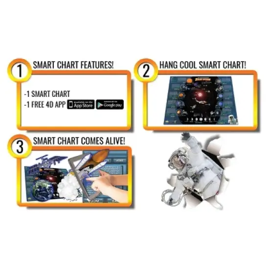 Flipo Solar System Interactive Smart Chart STEM Toy For Girls & Boys - App Compatible image {1}