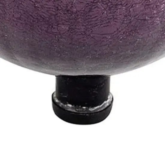 Achla Designs G12-PL-C 12 Inch Glass Outdoor Gazing Crackling Globe Sphere Lawn Ornament Decoration for Gardens and Flower Beds, Plum image {1}