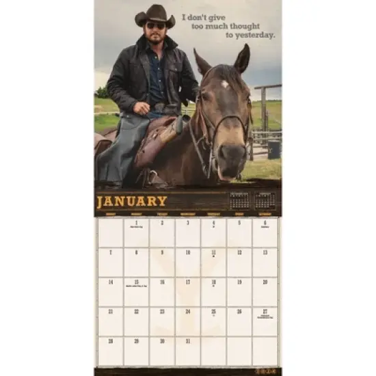 Trends International Inc. 2023-24 Wall Calendar 12"x12" Yellowstone - Rip & Beth image {1}