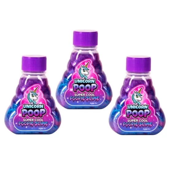 Super Cool Slime: Unicorn Poop Pack Of 3 - 5oz Bottles image {1}