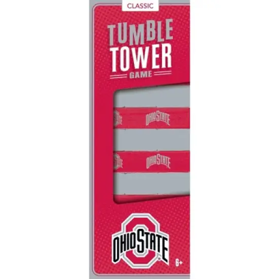 MasterPieces Real Wood Block Tumble Towers - NCAA Ohio State Buckeyes image {1}