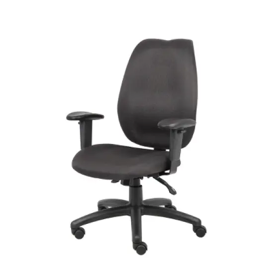 High Back Task Chair with Seat Slider Black - Boss Office Products image {4}