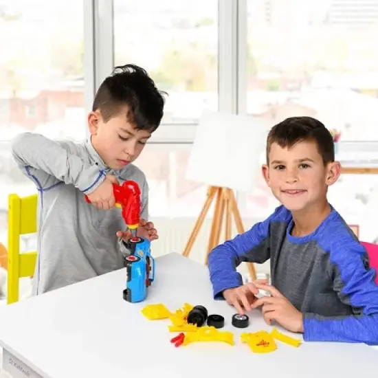 Take Apart Racing Car Toys - Racing Car with Drill, Engine Sounds and Lights - 30 Piece Race Car Take Apart Set - Play22Usa image {3}