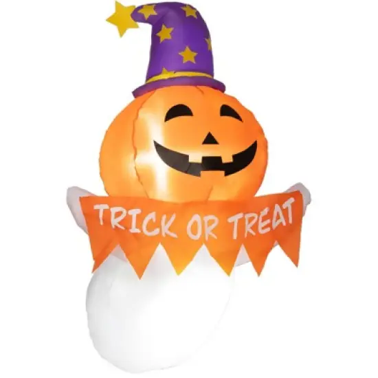 Yukimo 3.4ft Halloween Inflatable Window Sticker Ghost, LED-lit Outdoor Decoration, Waterproof image {9}