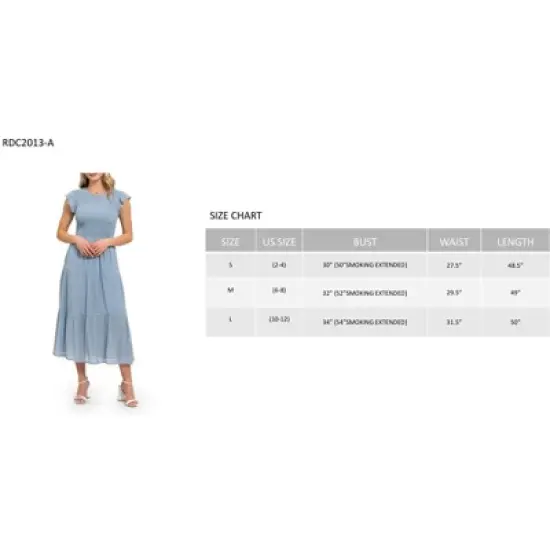 August Sky Women`s Smocked Tiered Dress image {4}