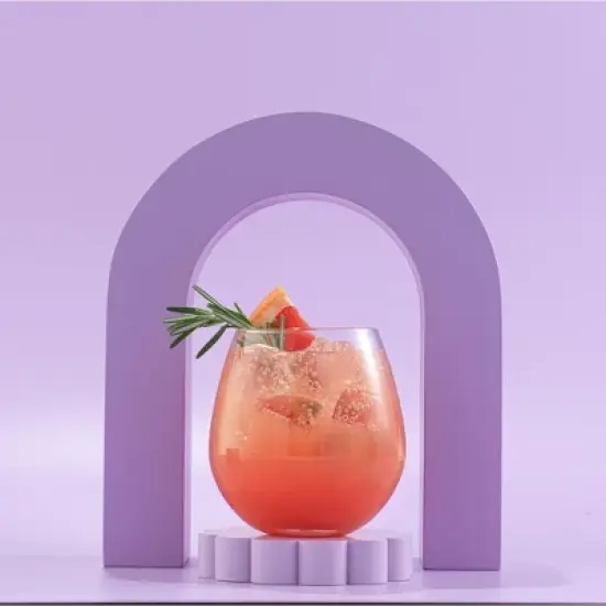 JoyJolt Spirits Stemless Wine Glasses for White or Red Wine - Set of 8 -15-Ounces image {6}