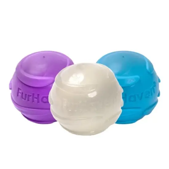 FurHaven Fetch N' Fun TPR Ball with Squeaker 3 Pack image {4}