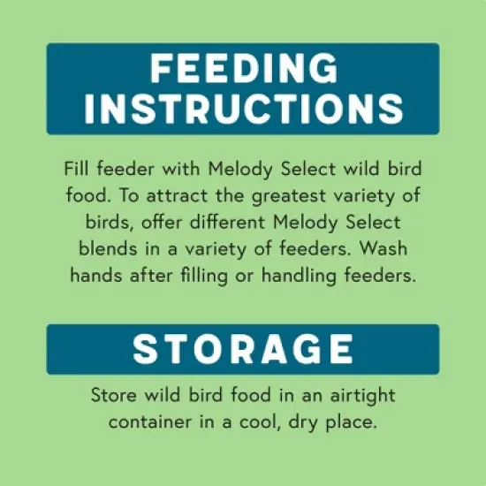 Melody Select 4lb Songbird Supreme Wild Bird Food: Nut & Fruit Blend, Attracts Variety of Birds, USA Made image {8}