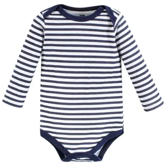 Hudson Baby Infant Boy Cotton Long-Sleeve Bodysuits, Construction image {4}