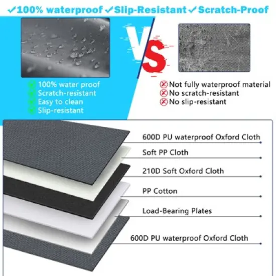 JOEJOY Dog Car Seat for Large Dogs, Car Booster Seat for Pet Travel with Waterproof Pad, Seat Dog Hammock image {3}