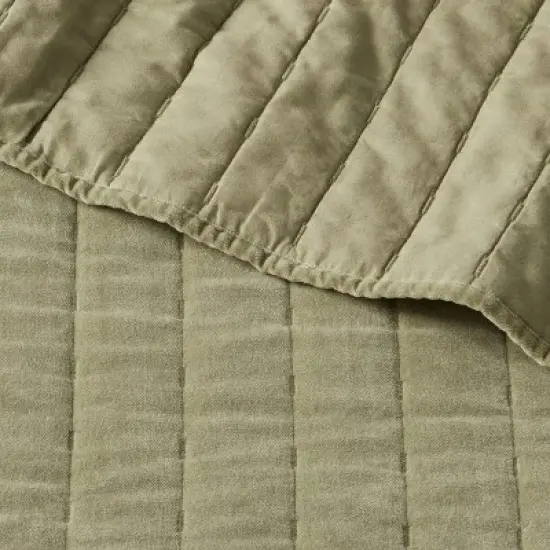 Channel Stitch Velvet Quilt - Threshold image {3}