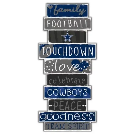 NFL Dallas Cowboys 24" Celebrations Stack Sign image {3}