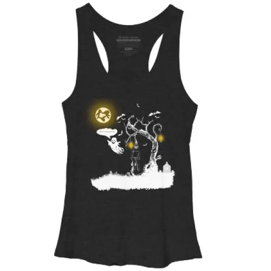 Women's Design By Humans Happy Halloween By Gheofast Racerback Tank Top image {3}