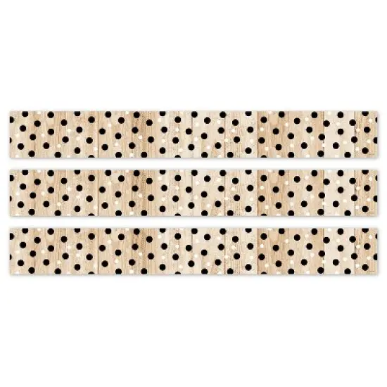 Creative Teaching Press&reg; Core Decor Polka Dots on Wood EZ Border, 48 Feet Per Pack, 3 Packs image {6}