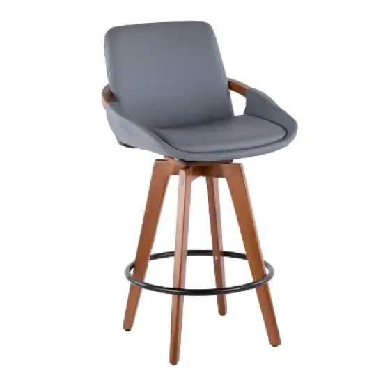 26" Cosmo Mid-Century Modern Counter Height Barstool - LumiSource image {12}