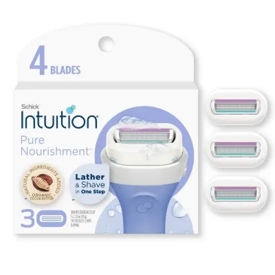 Schick Intuition Pure Nourishment Women's Razor Blade Refills image {3}