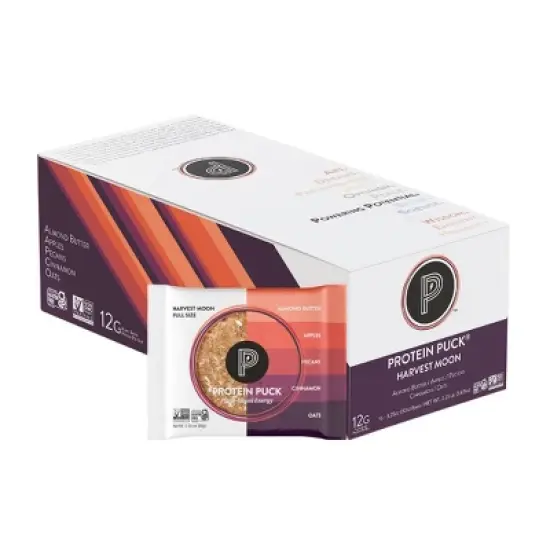 Protein Puck Harvest Moon Nutrition Bars - Apple Cinnamon - 3.25oz image {1}