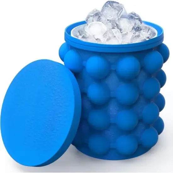 ALLADINBOX Silicone Ice Cube Tray - Blue image {7}