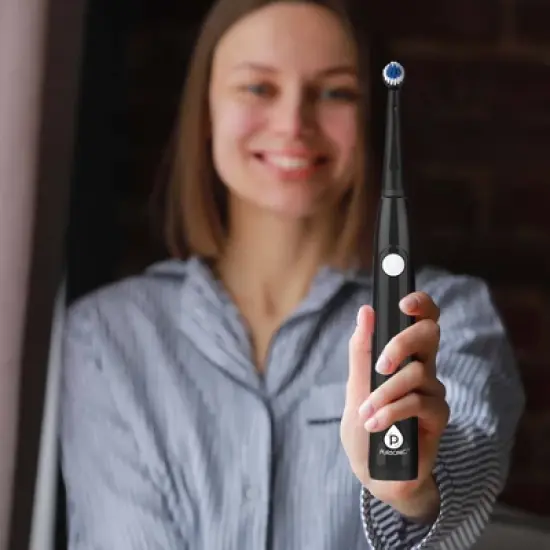 Pursonic USB Rechargeable Rotary Toothbrush with 3 Brush Heads image {3}