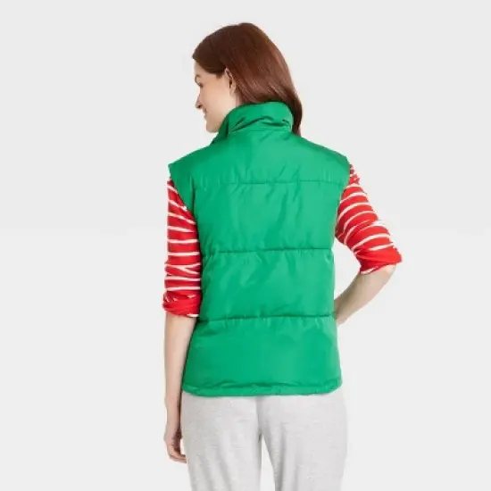 Women's Matching Family Puffer Vest - Wondershop&trade; Green image {1}