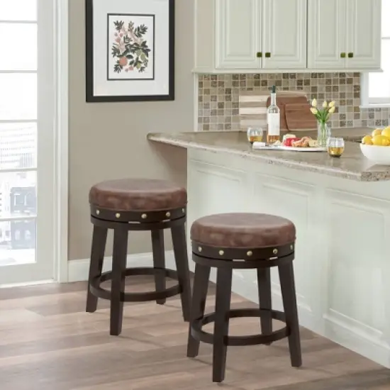 Benard Backless Counter Height Barstool Deep Smoke Brown - Hillsdale Furniture image {5}