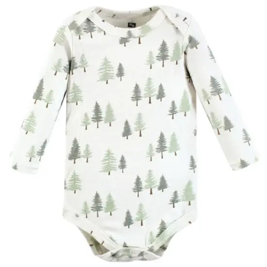Hudson Baby Infant Boy Cotton Long-Sleeve Bodysuits, Forest Deer 3-Pack image {3}