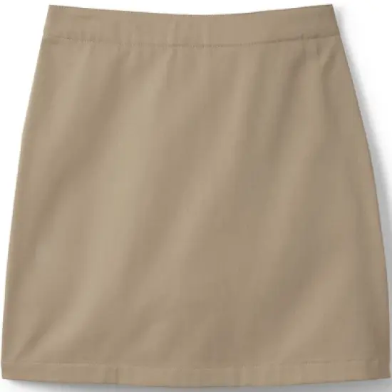 Lands' End School Uniform Girls Slim Blend Chino Skort Above Knee image {3}