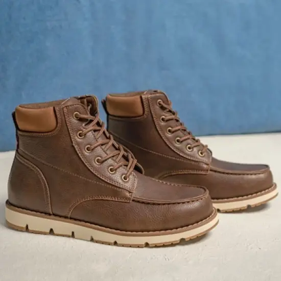 Levi's Mens Dean SH Vegan Leather Lace Up Moc Toe Rugged Casual Boot image {6}
