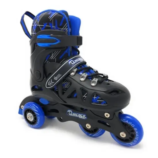 Chicago Skates Training Kids' Roller Skate Combo Set - Black/Blue image {3}