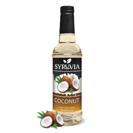 Syruvia Coconut Syrup - 25.4 fl oz. Premium Flavoring Syrup For Coffee image {6}