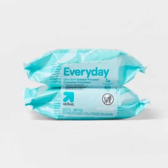 Everyday Ultra-Soft Makeup Remover Cleansing Towelettes - Scented - up&up&trade; image {9}