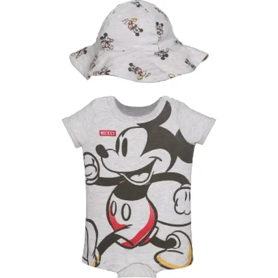 Disney Lion King,Mickey Mouse,Winnie the Pooh Simba Baby Romper and Sunhat Newborn to Infant  image {14}