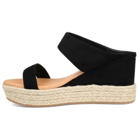 Journee Collection Womens Alissa Tru Comfort Foam Wedge Heel Espadrille Sandals image {1}