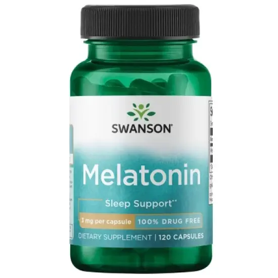 Swanson Dietary Supplements Melatonin 3 mg Capsule 120ct image {7}