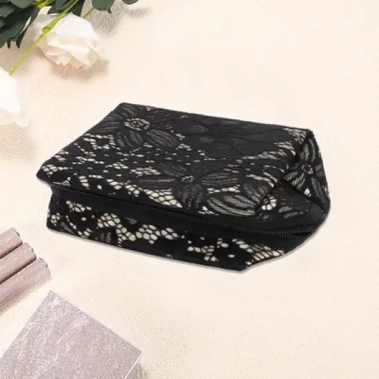 Unique Bargains Lightweight Lace Makeup Bag 1 Pc image {2}