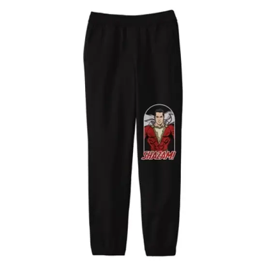 Shazam! Movie Character and Logo Youth Black Graphic Jogger Pants image {2}