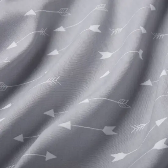 Fitted Crib Sheet Arrows - Cloud Island&trade; Gray image {3}