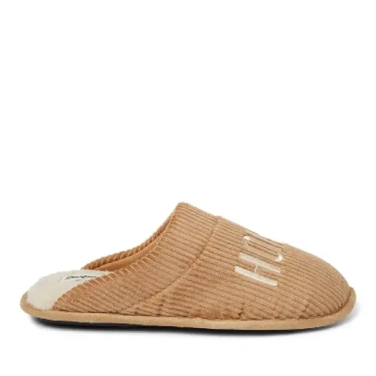 Dearfoams Men's Tanner Home Body Embroidered Ribbed Scuff Slipper image {2}