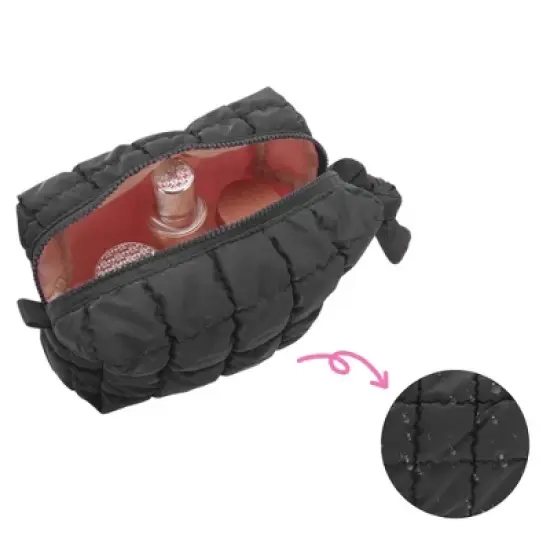 Unique Bargains Quilted Makeup Bag 1 Pc image {3}