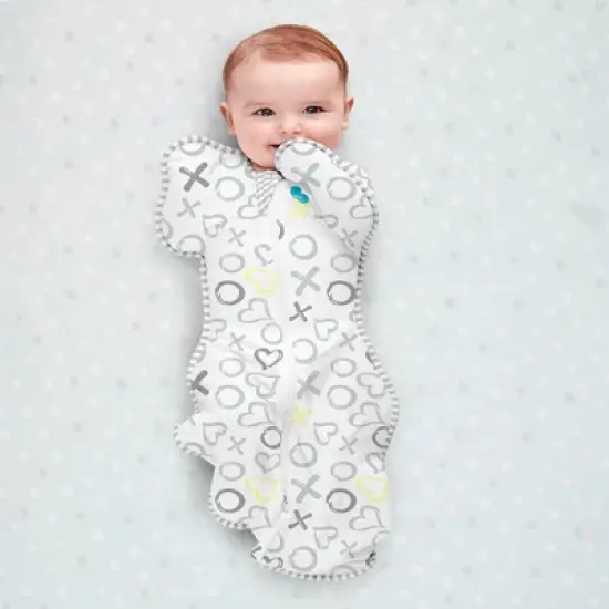 Love To Dream Swaddle UP Silky-Lux Swaddle Wrap - Kisses image {1}