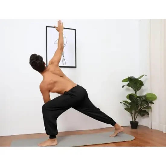 BLUEMING Sweatpants for Men Tapered Joggers Sweat Pants with Pockets Drawstring Baggy Pants for Gym Workout image {1}