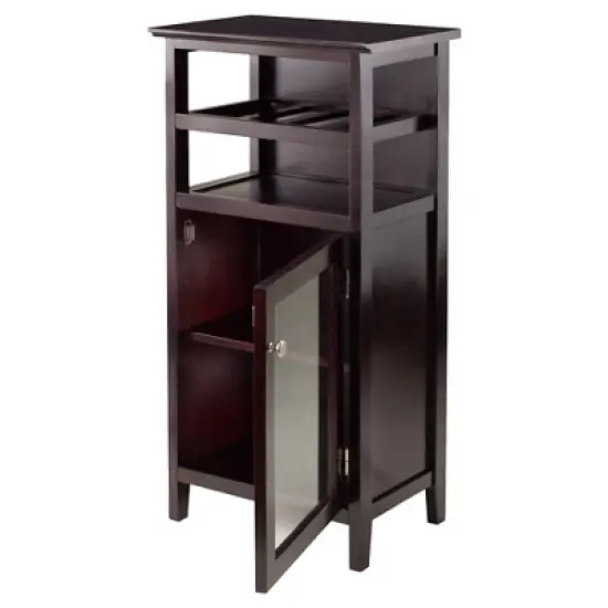 Alta Wine Cabinet Wood/Espresso - Winsome image {2}
