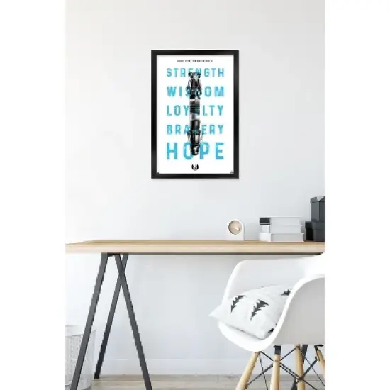 Trends International Star Wars: Saga - Lightsaber Text Framed Wall Poster Prints image {5}