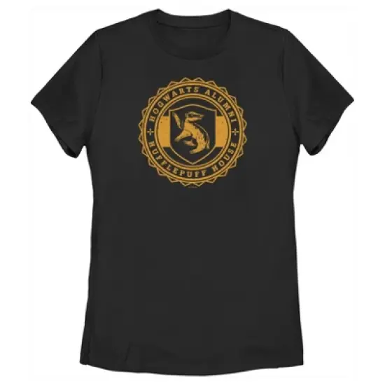 Women's Harry Potter Hogwarts Alumni Hufflepuff House T-Shirt image {3}