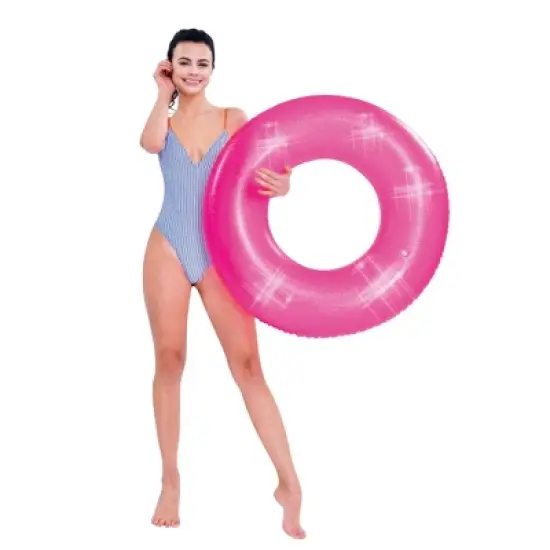 Pool Central Inflatable Inner Tube Pool Float - 35" - Pink image {2}