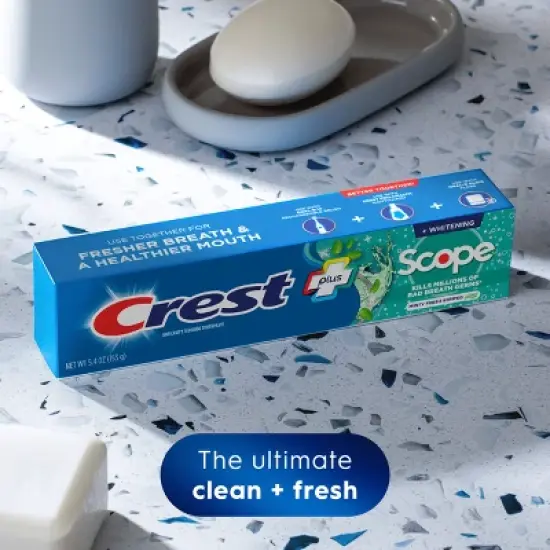 Crest + Scope Complete Whitening Toothpaste Minty Fresh - 5.4oz/3pk image {2}