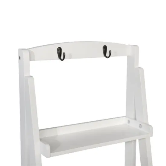 Jameson Contemporary Wood Bookshelf in White - Furniture of America image {2}