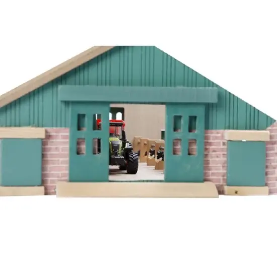 1/87 Deluxe Cattle Barn with Drive Thru Bay image {1}