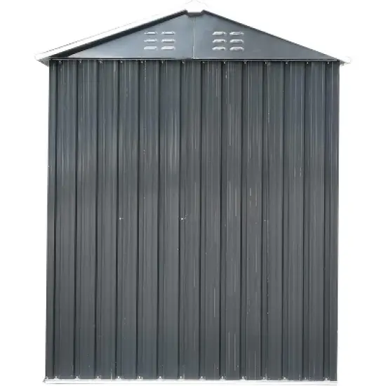 5ft x 3ft Metal Storage Shed, Outdoor Steel Tool Shed with Slope Roof, Lockable Doors & Air Vents, Ideal for Backyard & Patio Storage image {4}