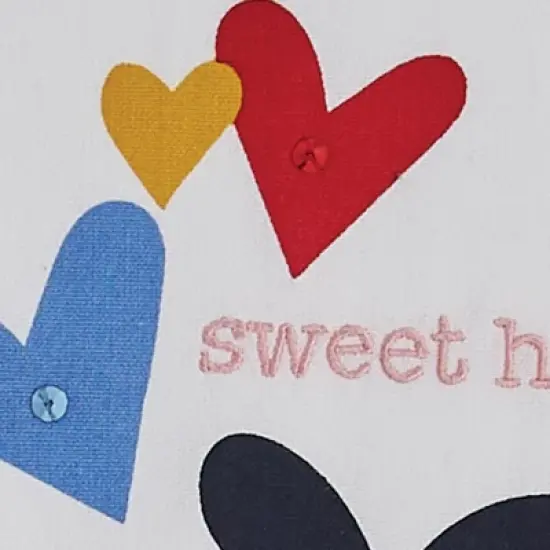Split P Sweet Heart Decorative Dishtowel image {2}